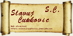 Slavuj Čupković vizit kartica